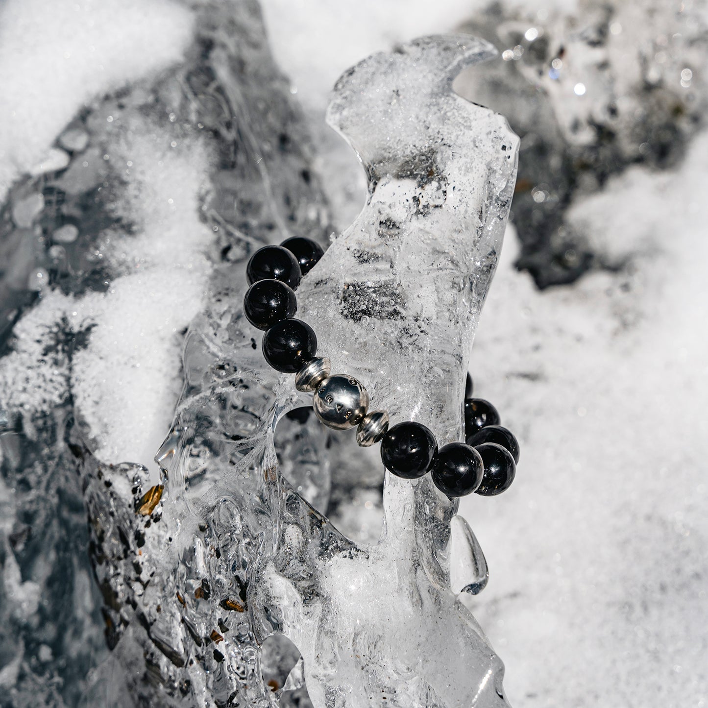 Nepal Black Gold Tourmaline Protective Bracelet Designed in Tibet