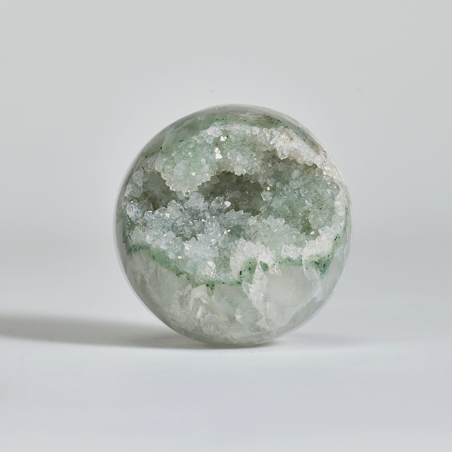 Uruguay Prasem Quartz Geode