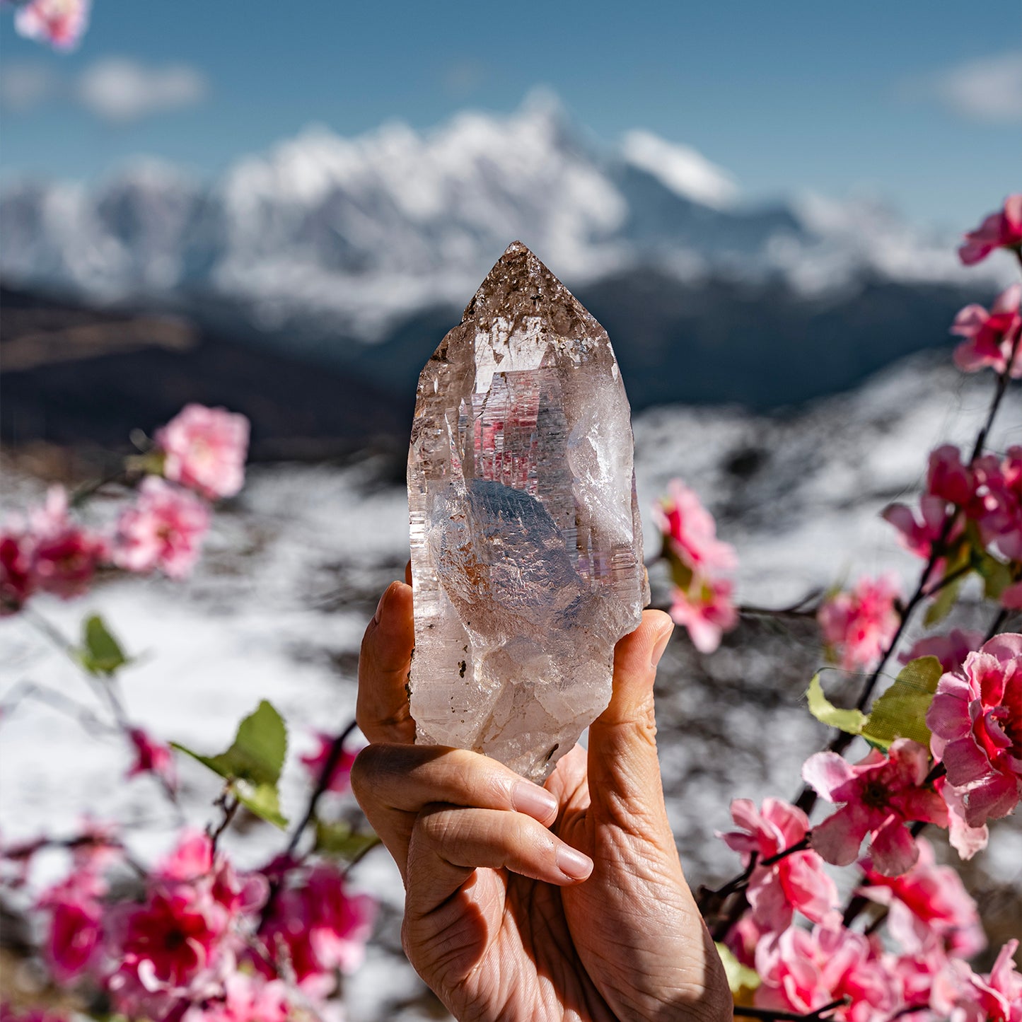 Himalayan White Crystal Double Terminated