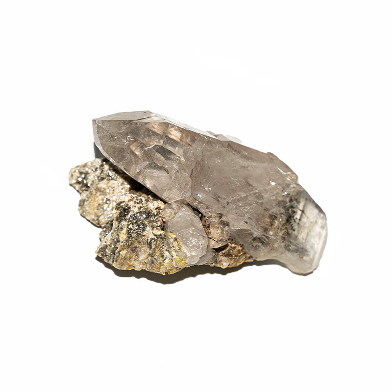 Himalayan Double Termination Clear Quartz With Mica Base Rock