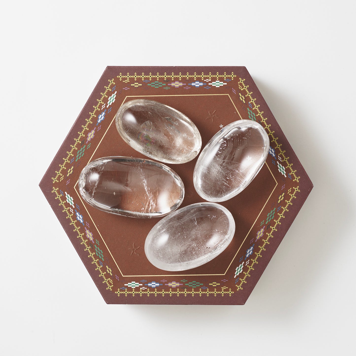 Himalayan Meditation Crystal Stone and Nepal Black-Gold Tourmaline Gift Box