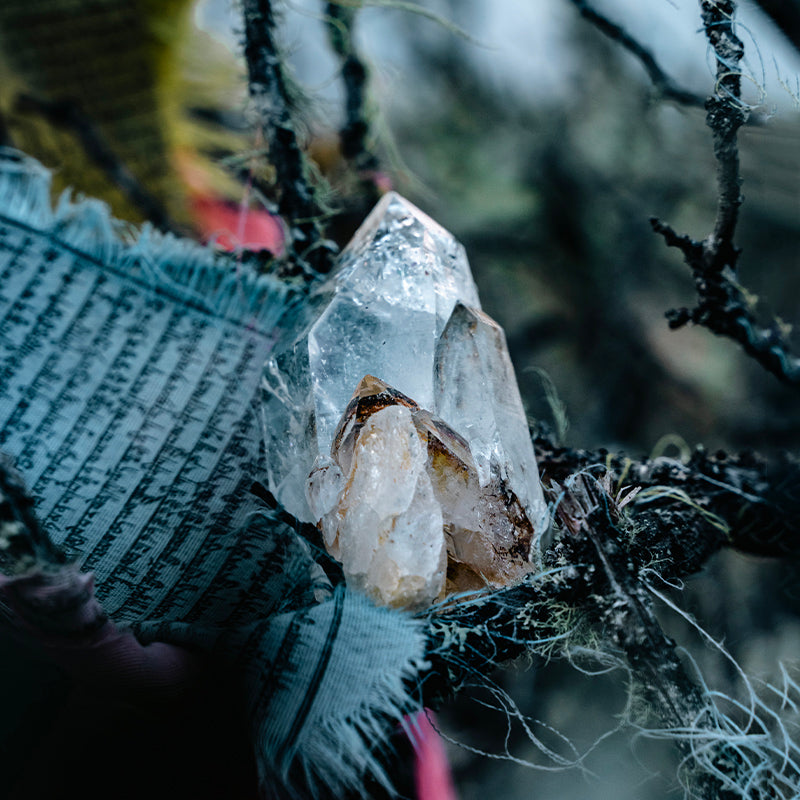himalayan clear quartz with stunning inclusions