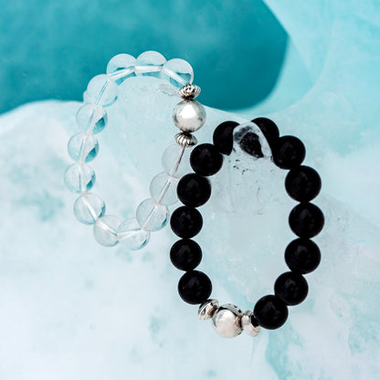 White Crystal Healing Bracelet Designed in Tibet