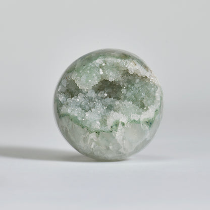 Uruguay Prasem Quartz Geode