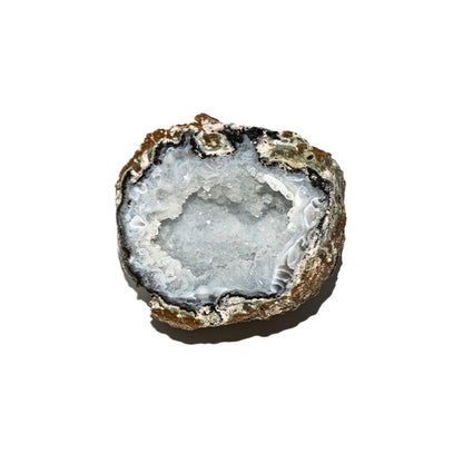 Pair of Clear Quartz Geodes