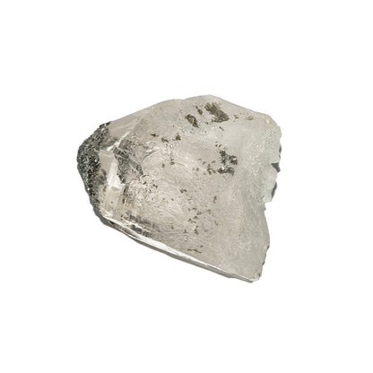 Himalayan White Quartz With Silver Mica Etched Buddha Top