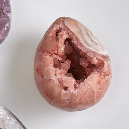Brazilian Pink Amethyst Flower Egg