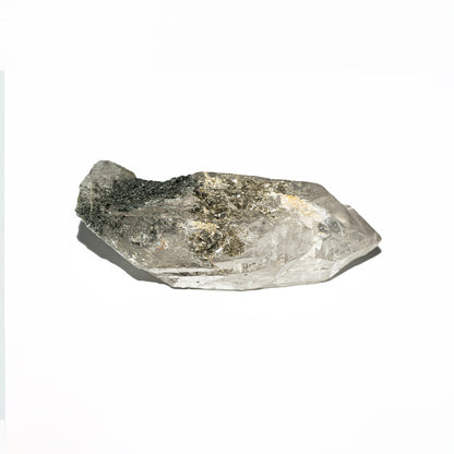 Himalayan Chlorite Etched Quartz In Mica Symbiosis, Floating Root